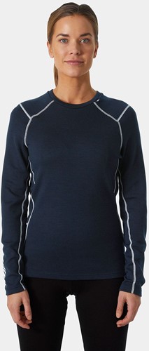 Helly Hansen 49378 Dames Lifa Merino Midweight Crew Shirt Navy M