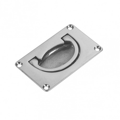 Chroom luikring - 80 x 49 mm