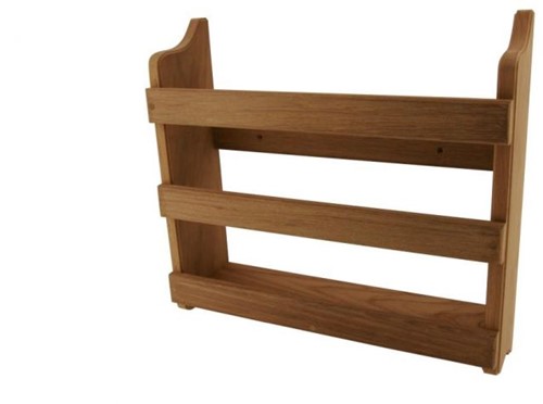 Teak Tijdschriftenrek - 37,5 x 35,5 x 10,5 cm