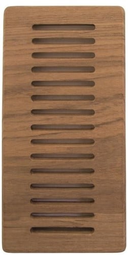 Teak Ventilatierooster voor o.a. koelkast - 44,5 x 10 cm