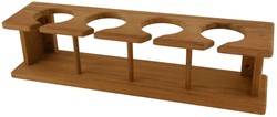 Teak Wijnglazenhouder - 4 glazen