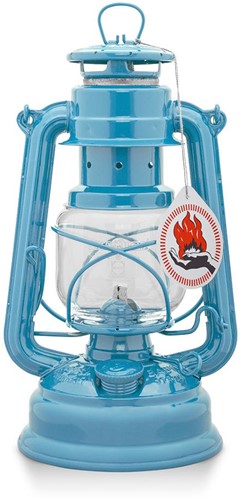 Feuerhand Stormlantaarn 276 Olielamp - Pastel Blauw