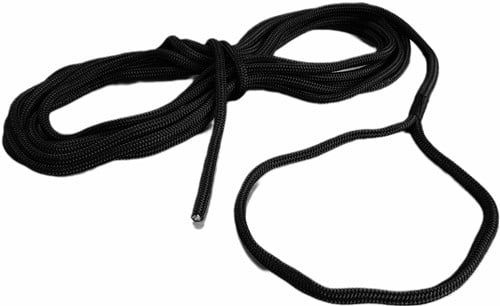 Landvast gevlochten - 12 mm - 12 meter - zwart