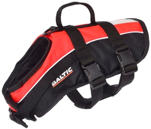 Baltic hond of kat reddingsvest Mascot - Zwart/Oranje - M - 8-15 kg