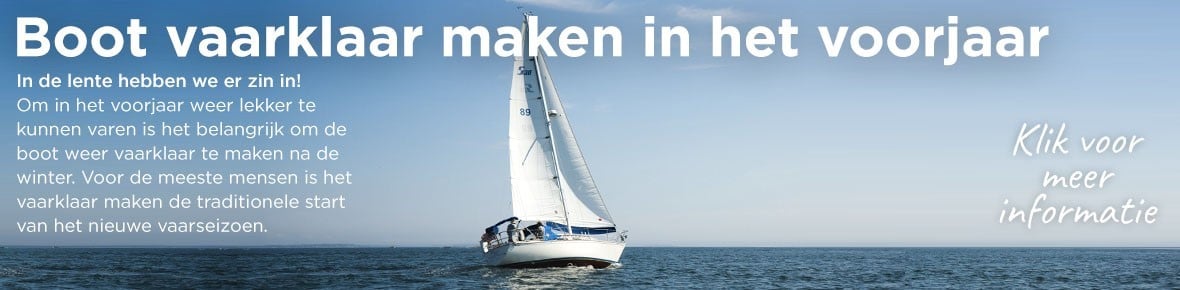 Boot vaarklaar maken in het voorjaar