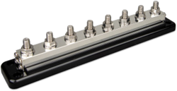 Victron busbar 600A - 8 polen - met afdekkap