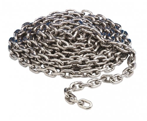 Ankerketting Grade 30 - RVS316 - 6 mm - DIN766 - minimaal 30 meter