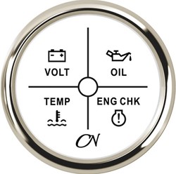 CN 6 in1 instrument wit/chroom - 52 mm