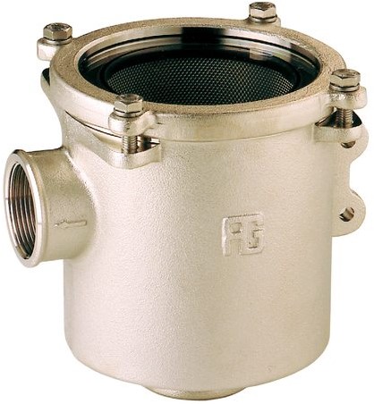RVS Waterfilter brons 3/4 kunststof deksel