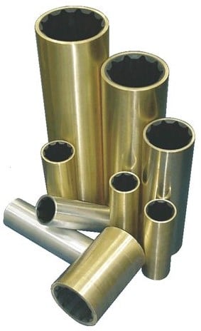 Aqua lube Bronze rubberlager 25 x 1 1/2 x 100 - schroefaslager
