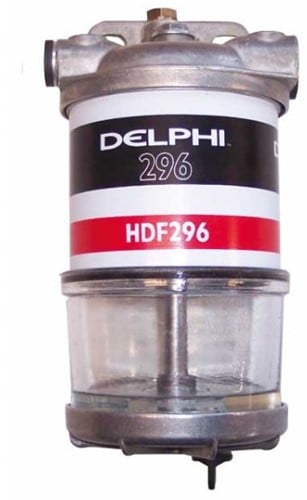 Delphi Lucas CAV 296 brandstoffilter met glas