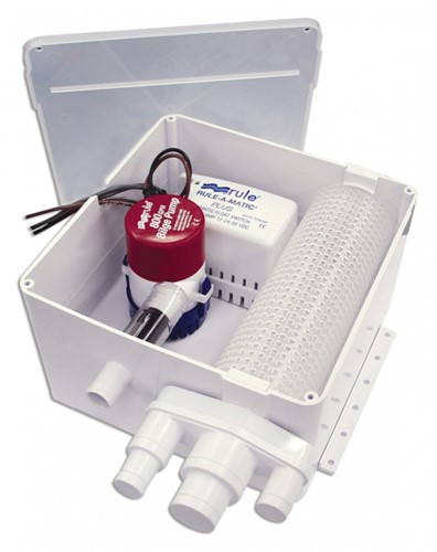 RULE doucheafvoerset - 24V / 2,5A - 19 mm - 25-29-38 mm