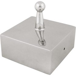 Paalkop RVS - 14,4 x 14,4 cm - RVS304
