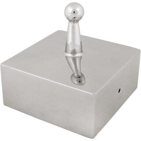 Paalkop RVS - 14,4 x 14,4 cm - RVS304