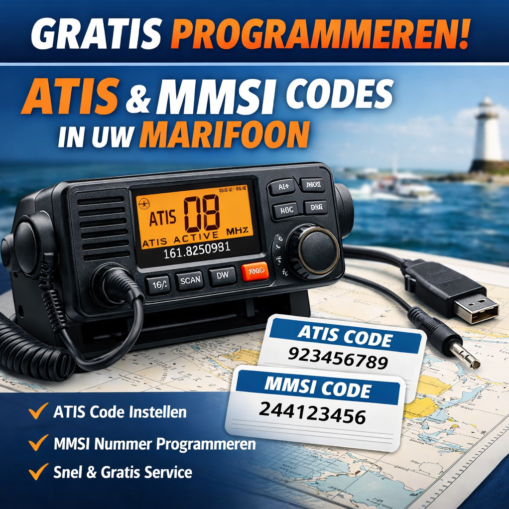 Programmeren van Atis en/of MMSI code George Kniest