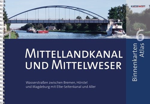 Binnenkaart Atlas 6: Mittellandkanal und Mittelweser