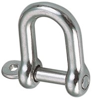 Boat Vision RVS D-sluiting met borgbout - 4 mm