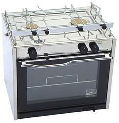 Techimpex Classic kooktoestel met oven - 2 pitten