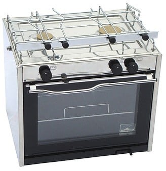 Techimpex Classic kooktoestel met oven - 2 pitten