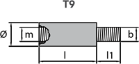 Tecnoseal Volvo Penta potloodanode Ø15 - Lengte 30 mm - Aluminium - uitw schroefdraad-2