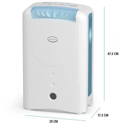 EcoAir DD1 Classic (MK6) – adsorbtie ontvochtiger - 7,5 L/dag met ionisator