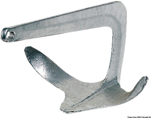 Bruce model anker - 20 kg - gegalvaniseerd