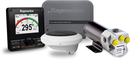 Raymarine Evolution EV-150 PowerPack: ACU-150 cpl met p70Rs bedienunit, EV-1, T1 pomp