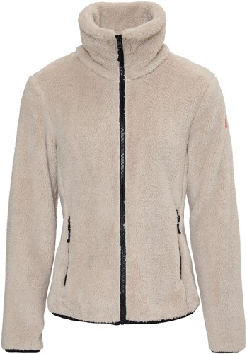Nordberg Evy Dames Teddy Fleece Jacket Zand