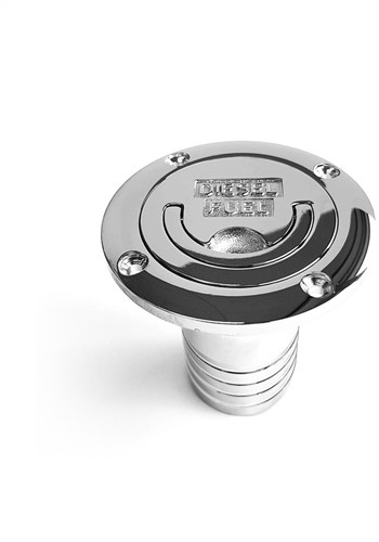 VETUS Dekdop Diesel voor slang 38 mm - Chroom