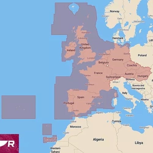Raymarine LightHouse Chart Preloaded WEU - Western Europe