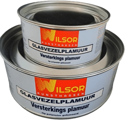 Wilsor Glasvezel plamuur + BP-harder - 300gr