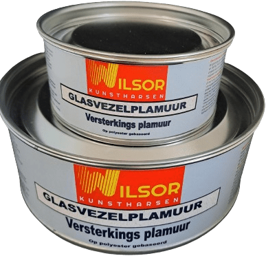 Wilsor Glasvezel plamuur + BP-harder - 300gr