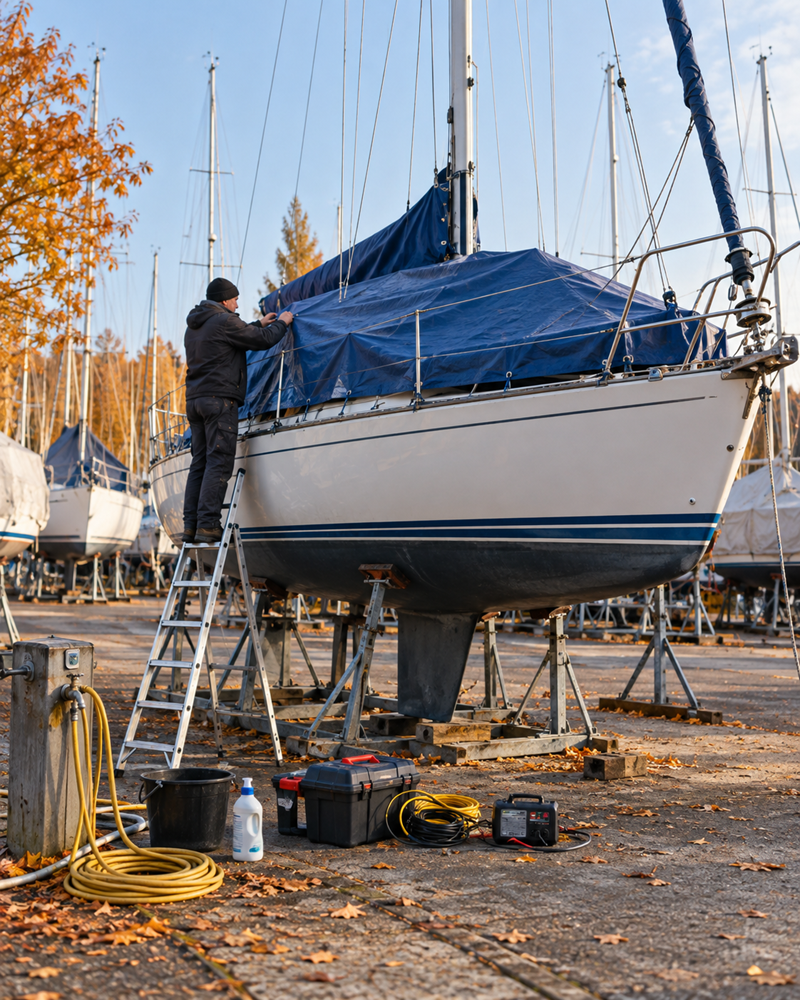 Boot winterklaar maken: stappenplan en checklist (motor, water, accu & zeilen)