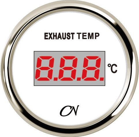 CN Pyrometer digitaal+gever wit/chroom - 52 mm