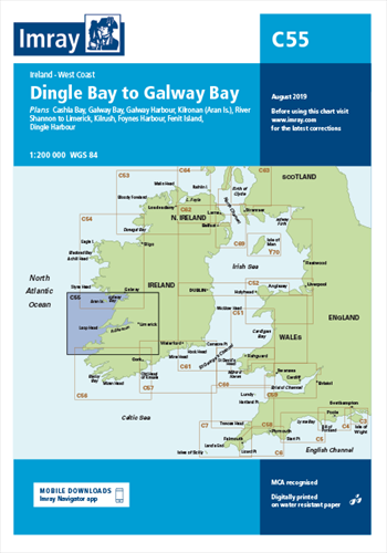 Imray kaart - C55 Dingle Bay to Galway Bay