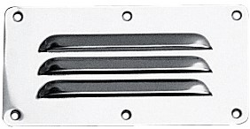 Plastimo RVS ventilatierooster - 65 x 127 mm