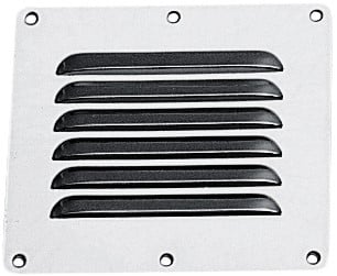 Plastimo RVS ventilatierooster - 115 x 127 mm