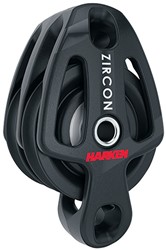 Harken 40mm Zircon 2-schijfsblok met hondsvot