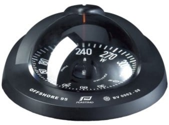 Plastimo Offshore 95 kompas zwart/zwarte roos