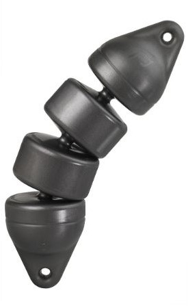 Plastimo Flexibele fender - Ø12 x 48 cm - zwart