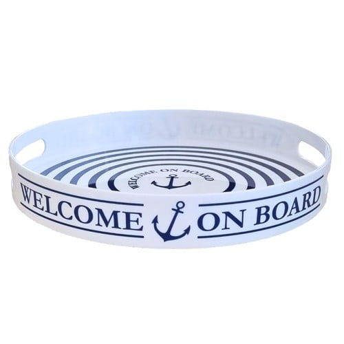 Captain's Celection Welcome on board Dienblad - antislip - Ø 28 cm