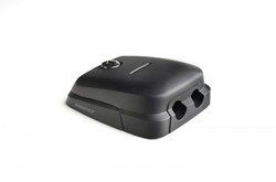 Scanstrut kabeldoorvoer horizontaal voor dubbele kabel - 2-6 mm - zwart