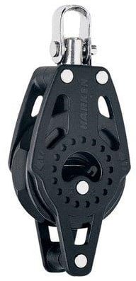 Harken Carbo 40mm met ratel enkelschijfsblok met hondsvot