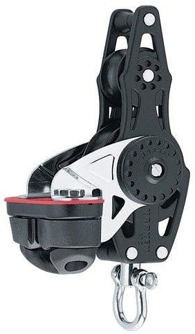 Harken Carbo 57mm vioolblok met klem en hondsvot