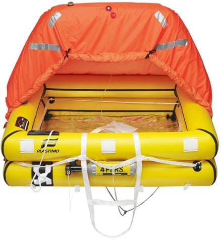Plastimo Transocean ISO 9650-1 - 4 persoons tas - < 24H Reddingsvlot