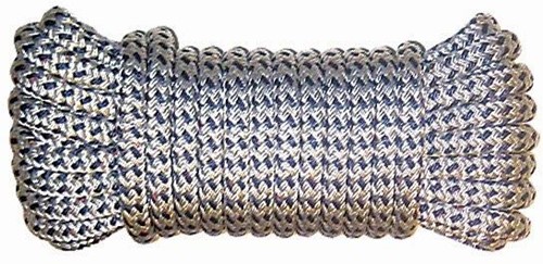 U rope Landvast Deluxe - 12 mm - 12 meter - wit/navy
