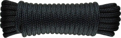 U rope Landvast Deluxe - 12 mm - 12 meter - zwart