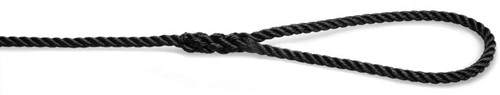 U rope Landvast+oog - 10 mm - 8 meter - zwart