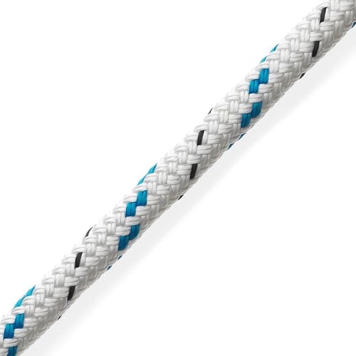 Marlow Doublebraid - 14 mm - wit/blauw