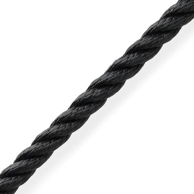 Marlow Polyester Landvast - zwart - 14 mm